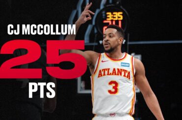 CJ McCollum drops game-high 25 Points in Hawks Win in Brooklyn