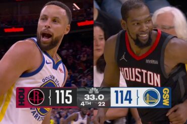 Final 4:17 INSANE ENDING KD & the Rockets vs Steph & the Warriors 😱 | April 5, 2026