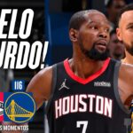 DURANT DETONA, FRUSTRA VOLTA SURREAL DE CURRY E ROCKETS BATEM OS WARRIORS - MELHORES MOMENTOS