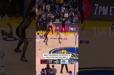 CRAZY ENDING ROCKETS VS WARRIORS 🤯