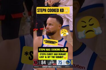 Steph got in his BAG to COOK KD🏃‍♂️💨