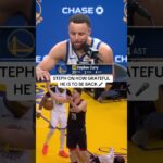 Steph is back and he couldn’t be happier about it ‼️