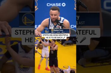 Steph is back and he couldn’t be happier about it ‼️