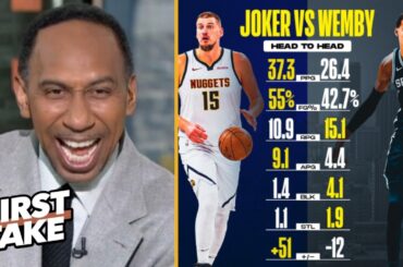 FIRST TAKE | "Wemby has NEVER matched Nikola Jokic’s level" - Stephen A on Nuggets sinks Spurs