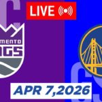 NBA LIVE! Golden State Warriors vs Sacramento Kings | April 7, 2026 | 2026 NBA Season Live 2K