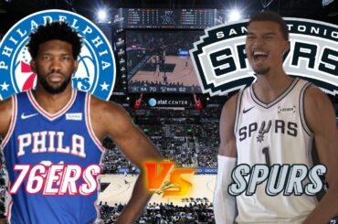 Philadelphia 76ers vs San Antonio Spurs Live Play by Play & Scoreboard