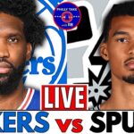Philadelphia 76ers vs San Antonio Spurs Live Stream Play-By-Play & Scoreboard