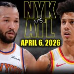 New York Knicks vs Atlanta Hawks Full Game Highlights – April 6, 2026 | NBA Season