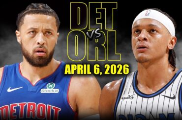 Detroit Pistons vs Orlando Magic Full Game Highlights – April 6, 2026 | NBA Season