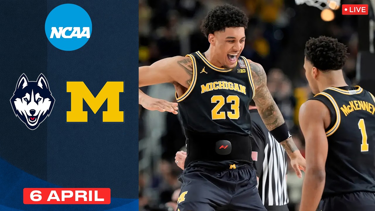 Connecticut Huskies vs Michigan Wolverines | NCAA Men's Basketball Championship Final Game