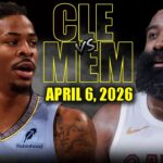 Cleveland Cavaliers vs Memphis Grizzlies Full Game Highlights – April 6, 2026 | NBA Season
