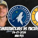 Minnesota Timberwolves vs Indiana Pacers 4/7/26 NBA Free Picks & Prediction | NBA Betting Tips