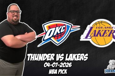 Oklahoma City Thunder vs Los Angeles Lakers 4/7/26 NBA Free Picks & Prediction | NBA Betting Tips