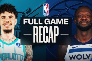 Game Recap: Hornets 122, Timberwolves 108