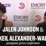 Hawks vs. Knicks Postgame Press Conference: Jalen Johnson & Nickeil Alexander-Walker