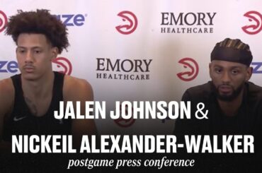 Hawks vs. Knicks Postgame Press Conference: Jalen Johnson & Nickeil Alexander-Walker