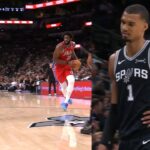 Wemby doesn't return after rib injury & Embiid hits him with Harden step back