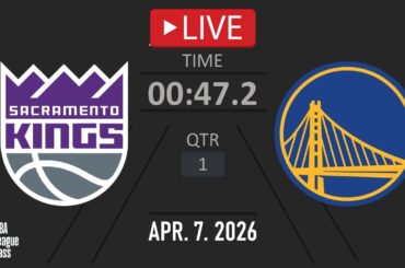 NBA LIVE NOW! Golden State Warriors vs Sacramento Kings | Apr. 7, 2026 | Kings vs Warriors NBA 2K26