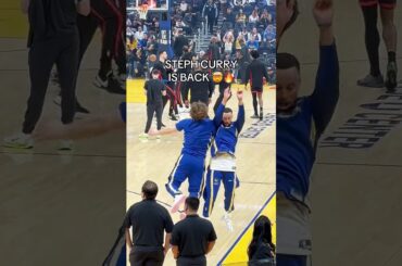 STEPH CURRY IS BACK 🔥🔥#goldenstatewarriors #warriors #nba #basketball #stephcurry