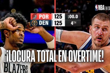 ¡DENVER NUGGETS y PORTLAND TRAIL BLAZERS nos dieron un PARTIDAZO que tuvo este INCREÍBLE FINAL!