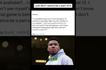 Giannis vs Bucks: THE END?! 🚨 "I don't wanna be a part of it!" 🏀💔 #NBA #NBAShorts #Giannis