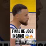 O FINAL DE WARRIORS X ROCKETS FOI INSANO! 🤯 #nba #basquete #shorts