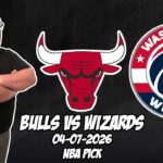Chicago Bulls vs Washington Wizards 4/7/26 NBA Free Picks & Prediction | NBA Betting Tips