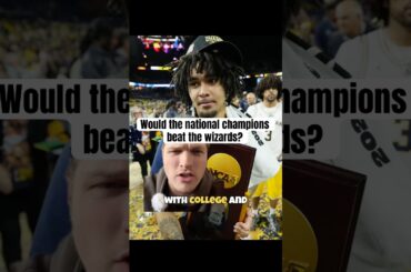Can the national champion Michigan beat the Washington Wizards? #nba #wizards #michigan #ncaa #mich