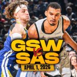 Golden State Warriors vs San Antonio Spurs Full Game Highlights | April 1, 2026 | FreeDawkins