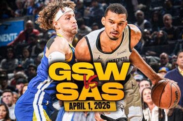 Golden State Warriors vs San Antonio Spurs Full Game Highlights | April 1, 2026 | FreeDawkins