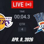 NBA LIVE! Los Angeles Lakers vs Oklahoma City Thunder April 8, 2026 | 2026 NBA Season Live 2K