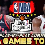 🔴NBA LIVE | Raptors vs Heat Commentary & Play-by-play