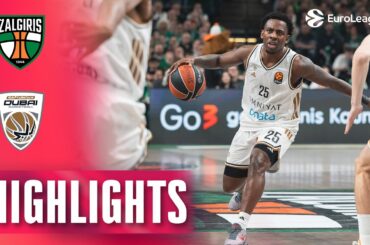 From -15 To WIN | Zalgiris - Dubai | R36 BASKETBALL HIGHLIGHTS 2025-26
