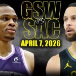 Golden State Warriors vs Sacramento Kings Full Game Highlights – April 7, 2026 | NBA Season