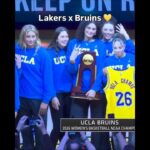 🤩 UCLA Honored at L.A. Lakers game after winning Natty | Women's College Basketball #shorts #short