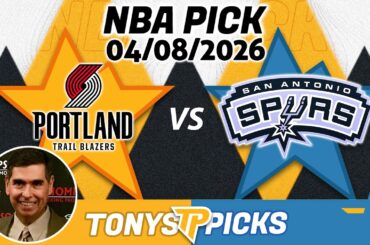 Portland Trail Blazers vs San Antonio Spurs Pick 4/8/26 NBA Pick Prediction