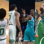 Moussa Diabate tells Jayson Tatum not to mess with him after shove 😂