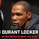 Kevin Durant on Dillon Brooks TRASH TALK after Phoenix Suns Fall to Houston Rockets