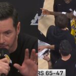 JJ Redick speaks on Jarred Vanderbilt having words for him during timeout vs OKC