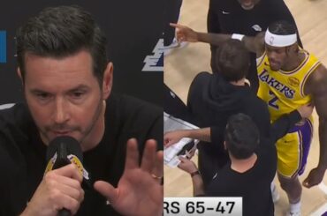 JJ Redick speaks on Jarred Vanderbilt having words for him during timeout vs OKC