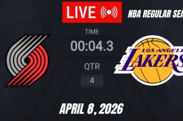 NBA LIVE! Los Angeles Lakers vs Portland Trail Blazers | April  8, 2026 Lakers vs Blazers 2K26