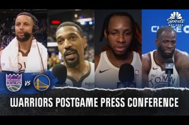 Steve Kerr, Steph Curry and more react to 110-105 win vs. Kings | NBC Sports Bay Area