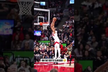 COULDN’T JUST POST THIS ONCE 😮‍💨 #raptors #scottiebarnes #dunk