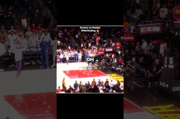Knicks Vs Hawks Wild ending 😱🥵 #knicks #hawks #shorts