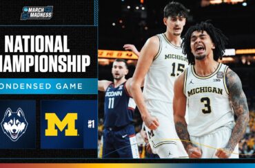 Michigan vs. UConn - National Championship NCAA tournament extended highlights