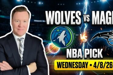 Minnesota Timberwolves vs Orlando Magic – NBA Pick l Wednesday 4/8/26 l Vernon’s Best Bets & Picks