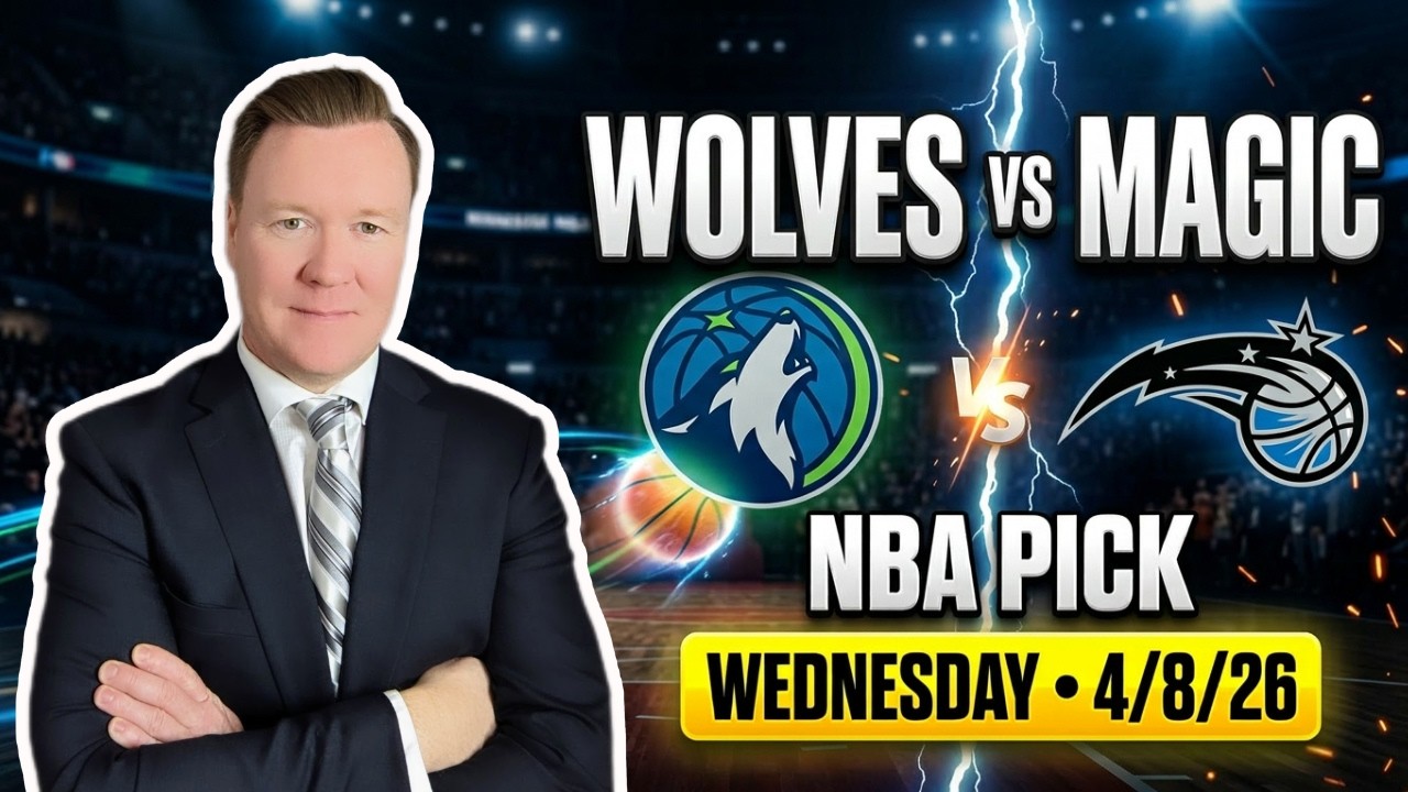 Minnesota Timberwolves vs Orlando Magic – NBA Pick l Wednesday 4/8/26 l Vernon’s Best Bets & Picks