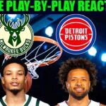 Milwaukee Bucks vs Detroit Pistons NBA Play-By-Play Reaction 4/8/26 LIVE