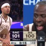Draymond couldn't believe Kings tanking by intentionally fouling Seth Curry while winning 😂