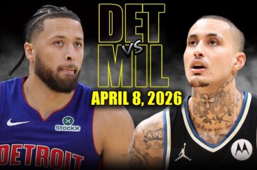 Detroit Pistons vs Milwaukee Bucks Full Game Highlights – April 8, 2026 | NBA Season